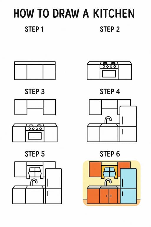 Cosy Kitchen Drawing Ideas
