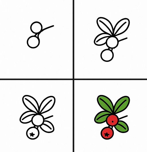 Easy Cranberries Drawing Ideas