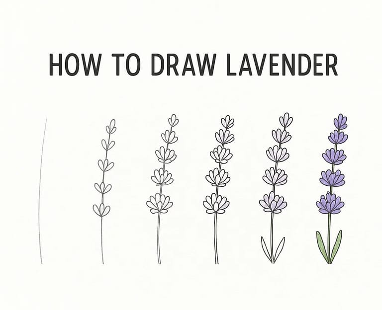 Lavender Drawing Ideas