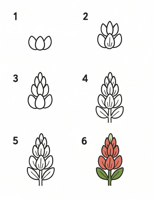Lupine Cartoon Drawing Ideas
