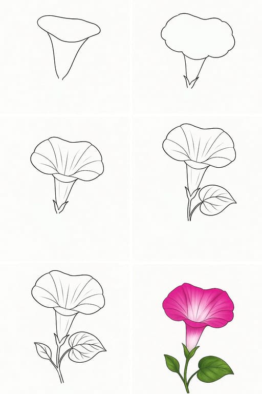 Morning Glory Idea 4 Drawing Ideas