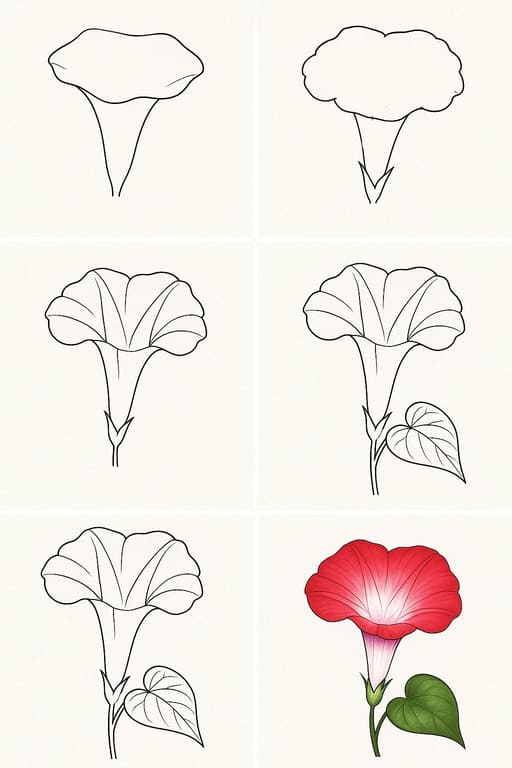 Morning Glory Idea 5 Drawing Ideas