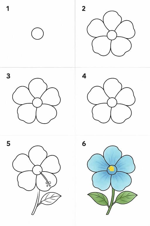 Pretty Hibiscus Drawing Ideas
