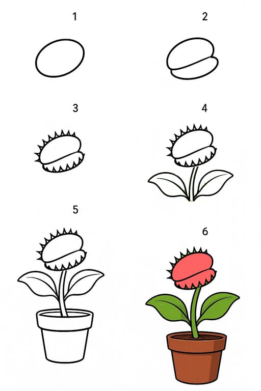 Venus Flytrap Drawing Ideas