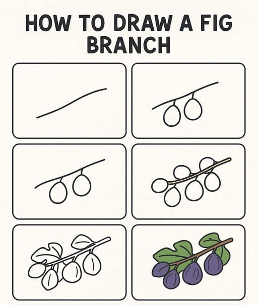 A Fig Branch Drawing Ideas