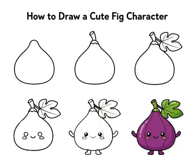 Adorable Fig Drawing Ideas