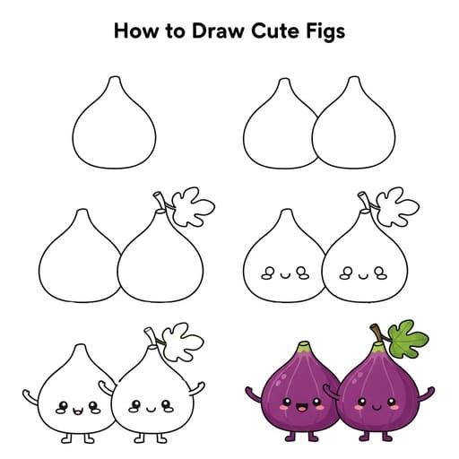 Adorable Figs Drawing Ideas