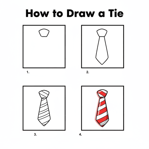 Basic Tie Drawing Ideas