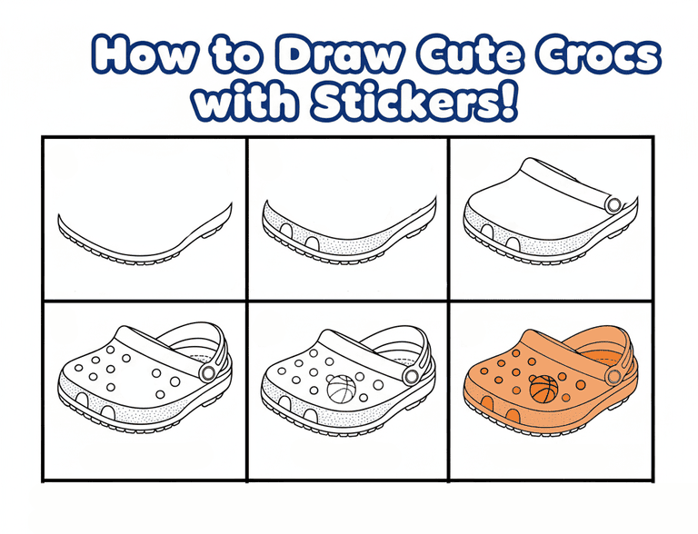 Basketball Crocs Drawing Ideas