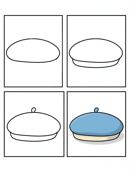 Blue Beret Drawing Ideas