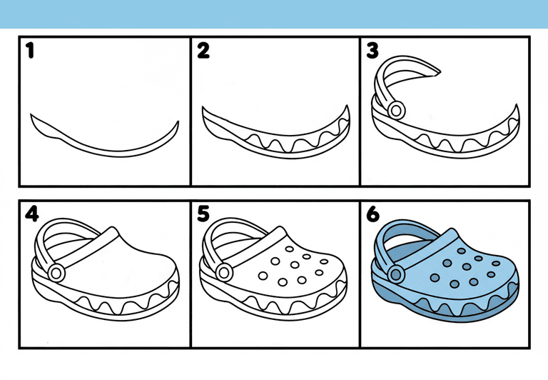 Crocs Drawing Ideas