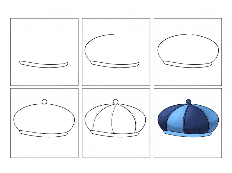 Boy Beret Drawing Ideas