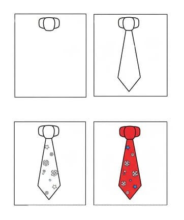 Christmas Tie Drawing Ideas