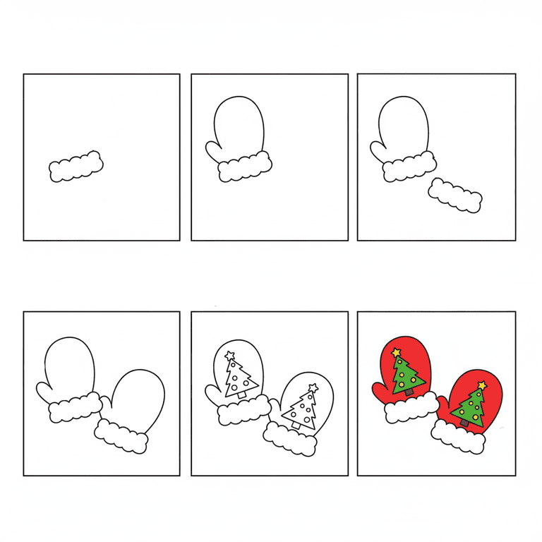Mittens Drawing Ideas