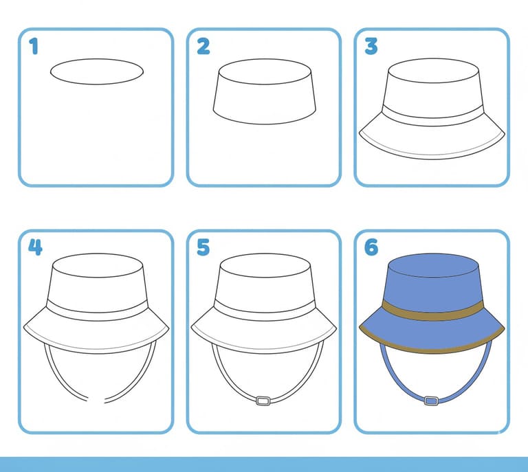 Cool Bucket Hat Drawing Ideas