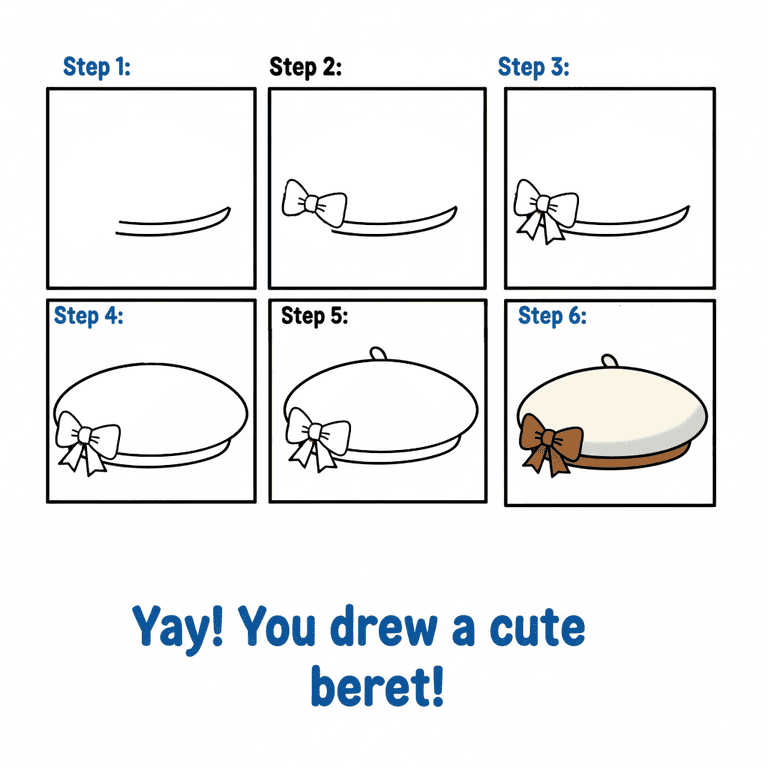 Cute Beret Drawing Ideas