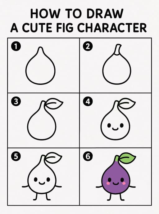 Cute Fig Drawing Ideas