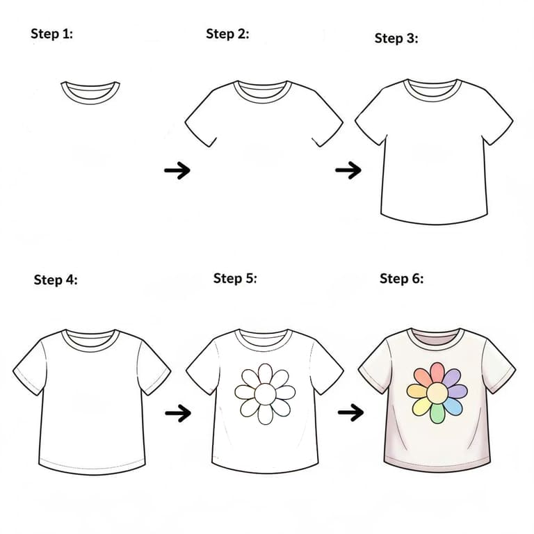 Cute T-Shirt Drawing Ideas