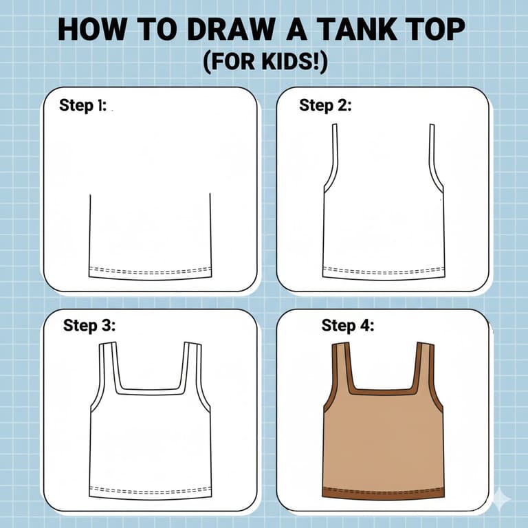 Cute Tank Top Drawing Ideas