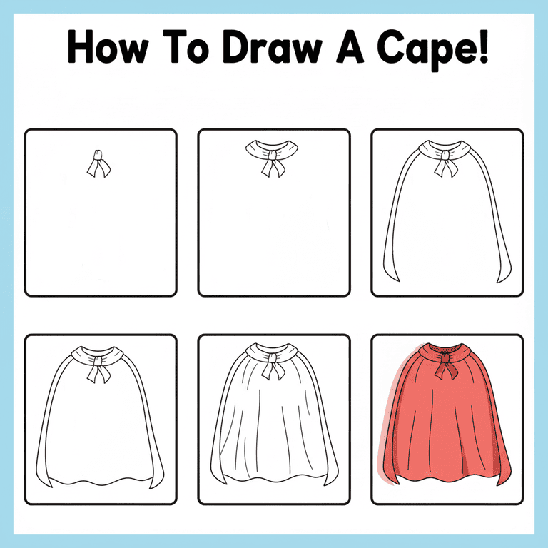 Easy Cape Drawing Ideas