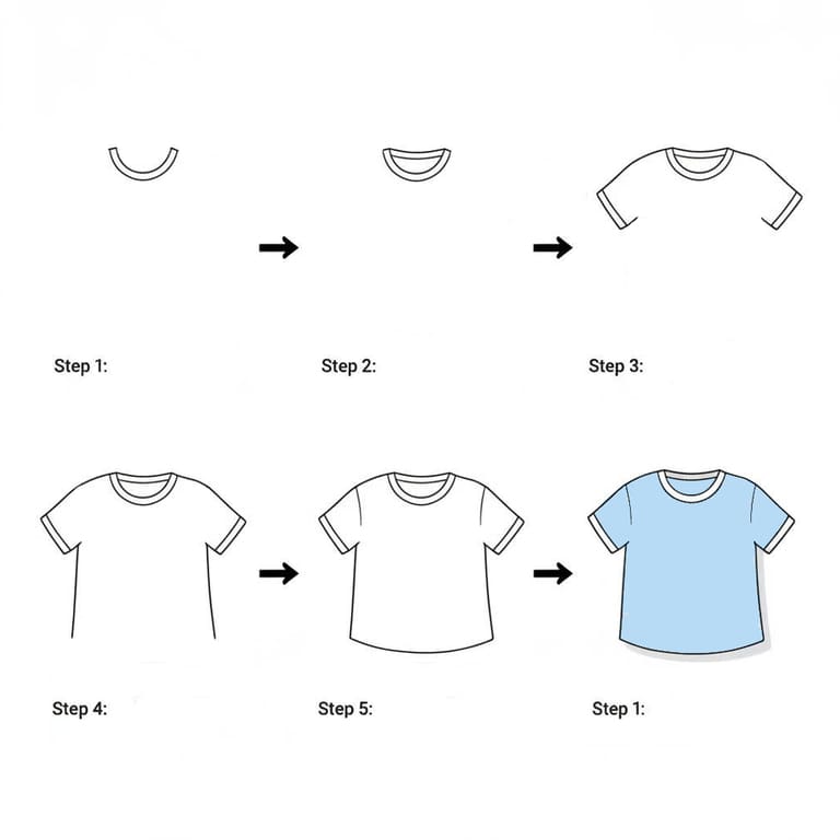 Easy T-Shirt Drawing Ideas