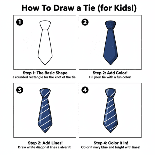 Elegant Tie Drawing Ideas