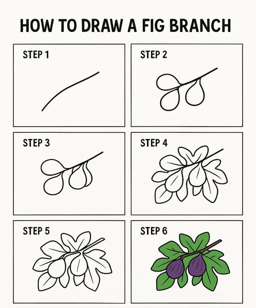 Figs on the Branch Drawing Ideas