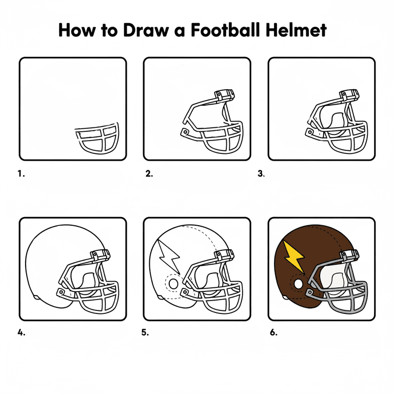 Football Helmet Idea Drawing Ideas