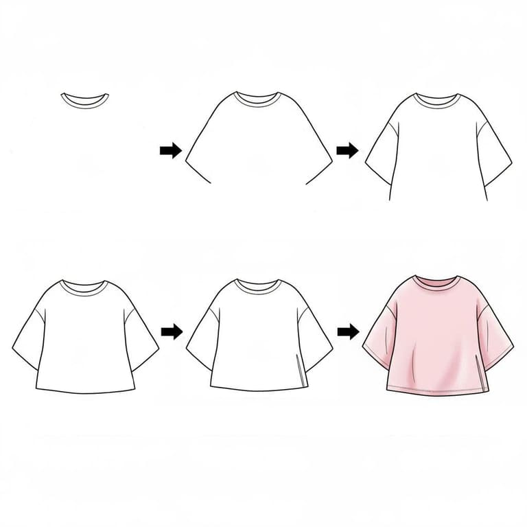 Oversized T-Shirt Drawing Ideas