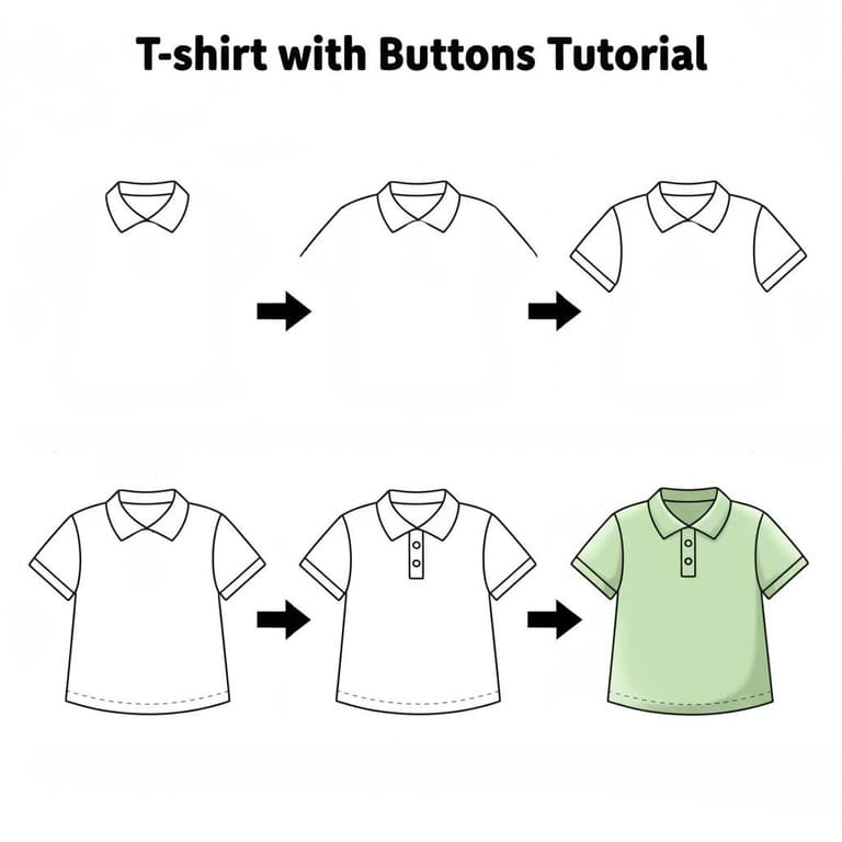 Polo T-Shirt Drawing Ideas