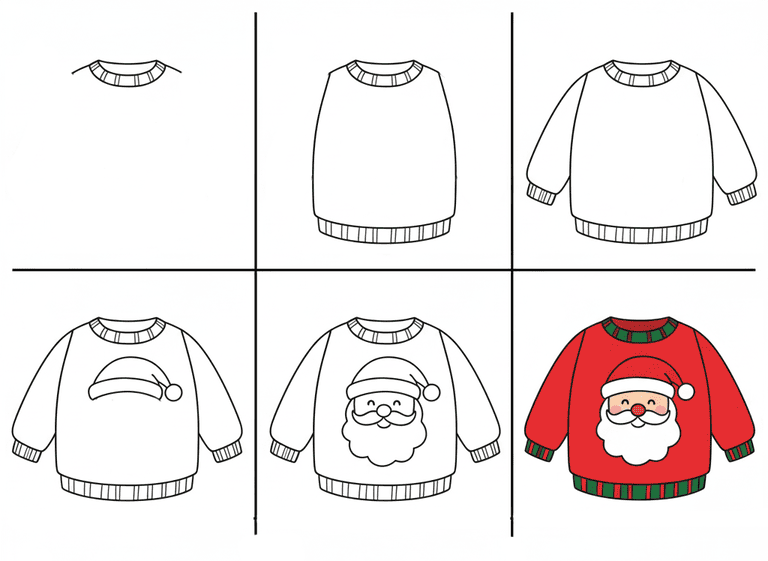 Sweater Drawing Ideas