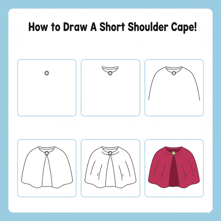 Short Shoulder Cape Drawing Ideas