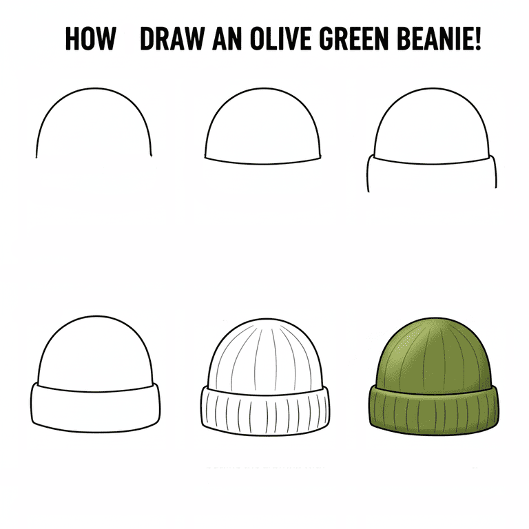 Simple Beanie Drawing Ideas