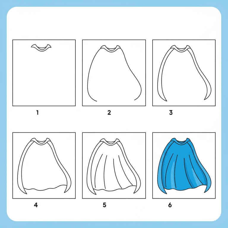 Simple Cape Drawing Ideas