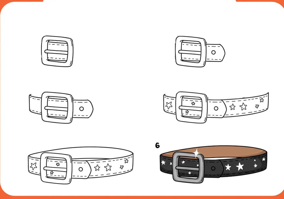 Star Belt Drawing Ideas
