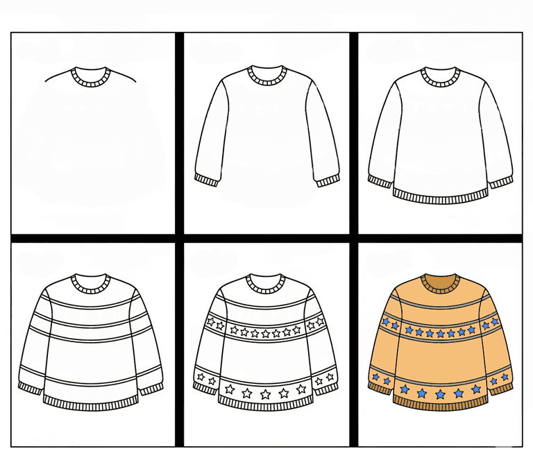 Star Sweater Drawing Ideas