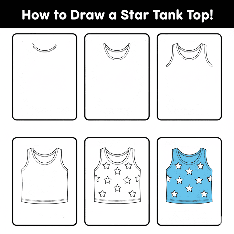 Star Tank Top Drawing Ideas