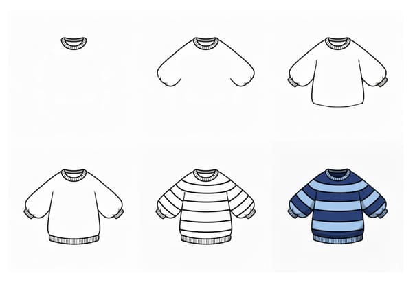 Stripe Sweater Drawing Ideas