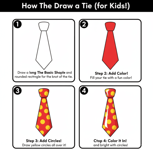 Tie For Kids Drawing Ideas