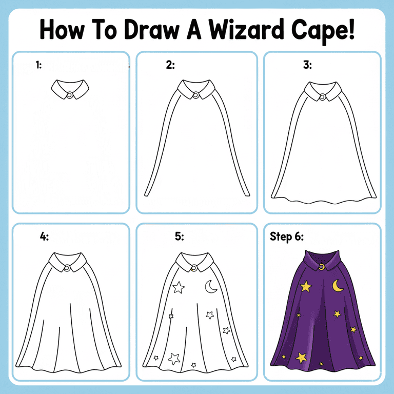 Wizard Cape Drawing Ideas