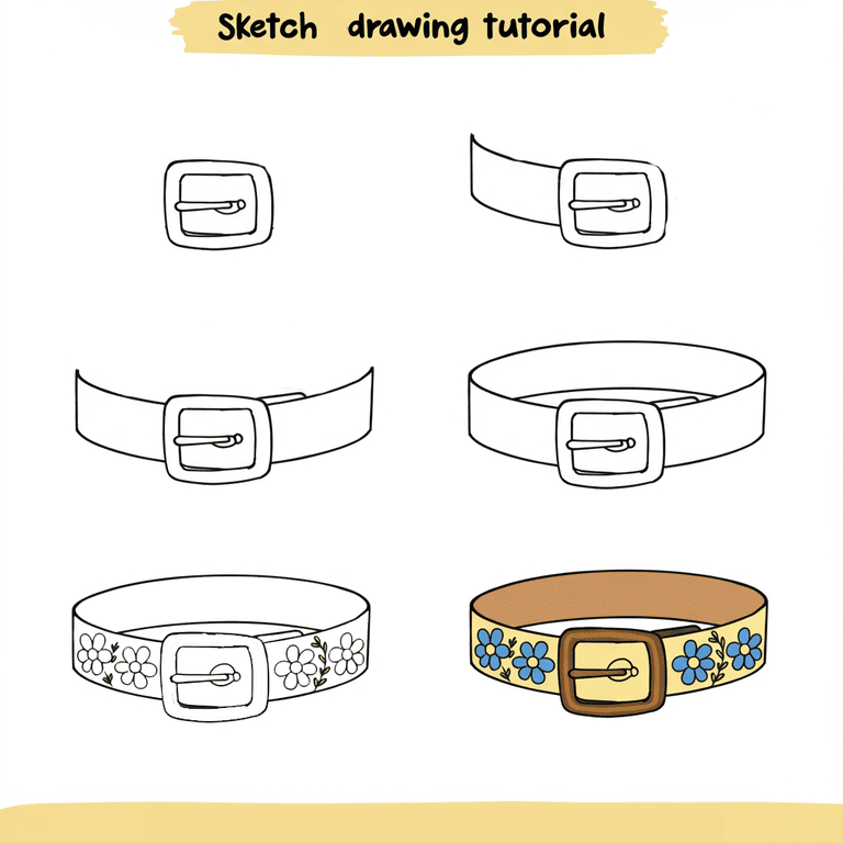 Yellow Belt Drawing Ideas