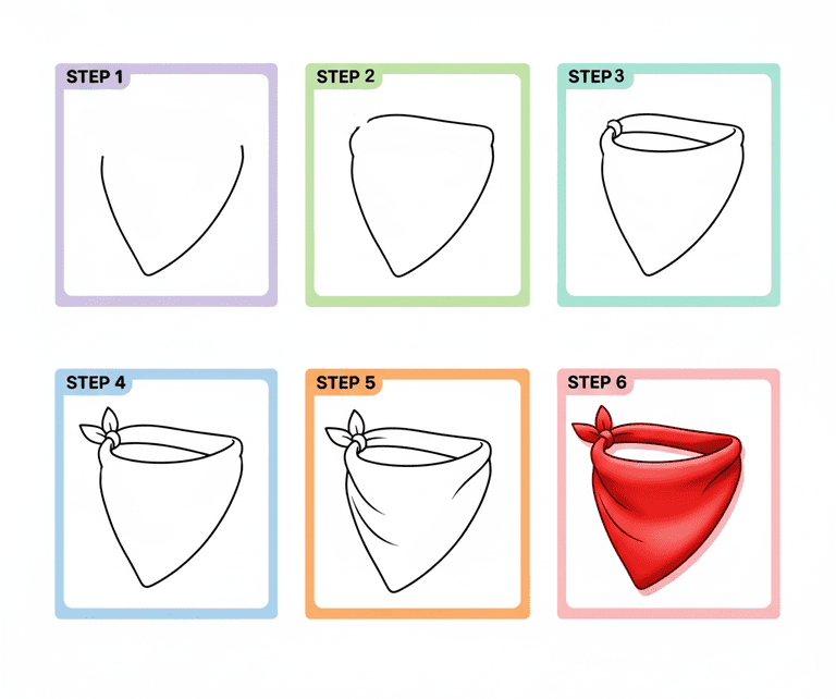 Basic Bandana Drawing Ideas