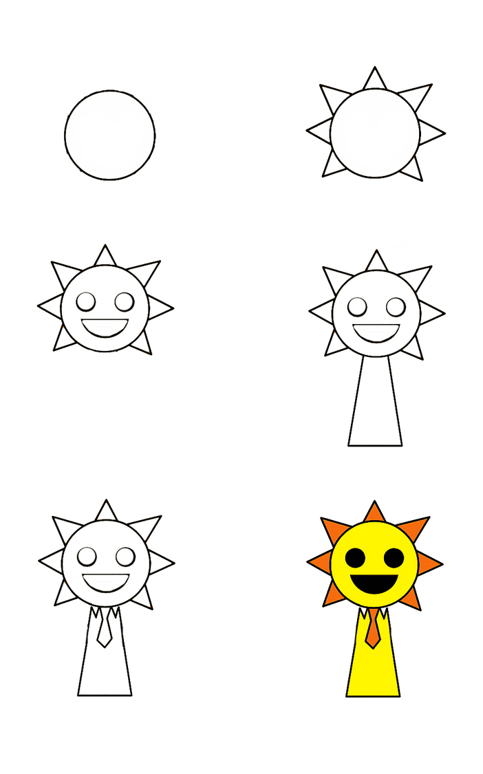 Mr Sun Drawing Ideas