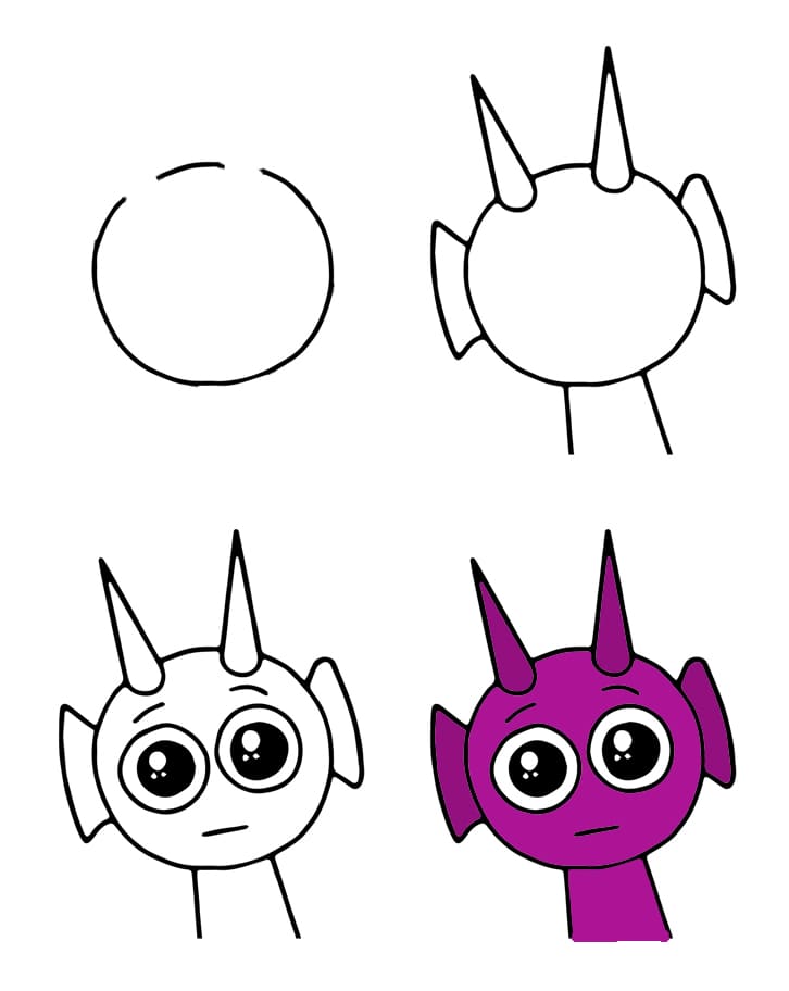 Cute Durple Drawing Ideas