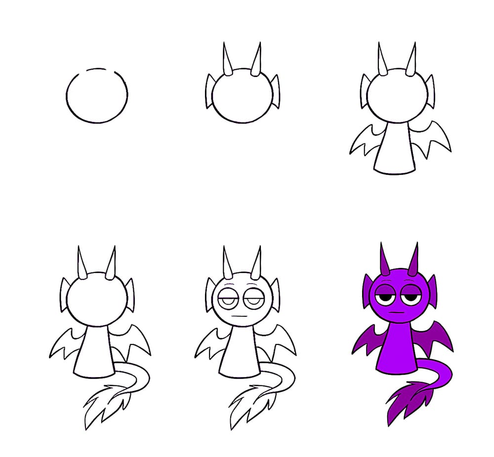 Durple Sprunki Incredibox Drawing Ideas