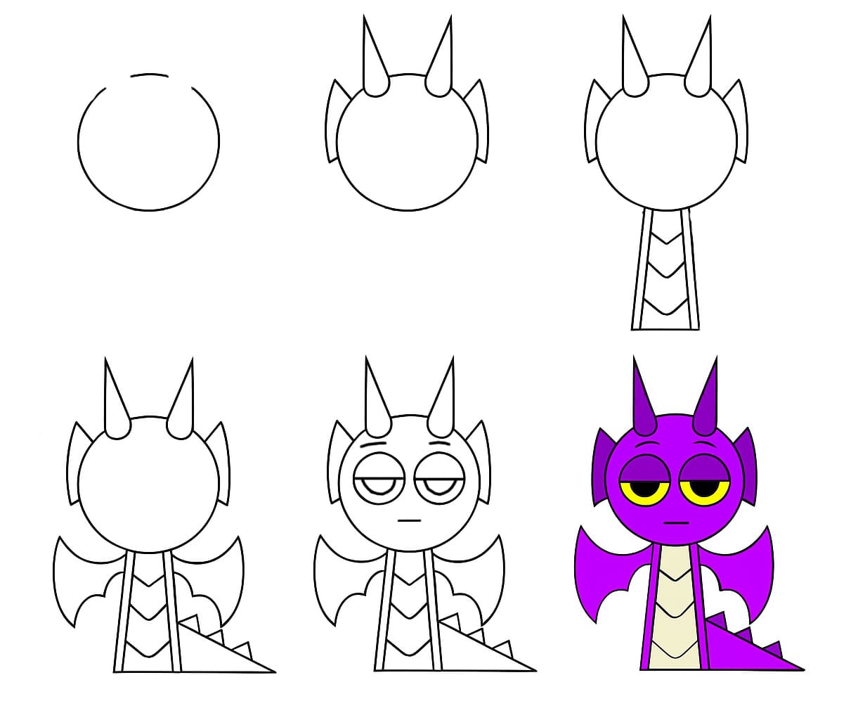 Durple the Dragon Drawing Ideas