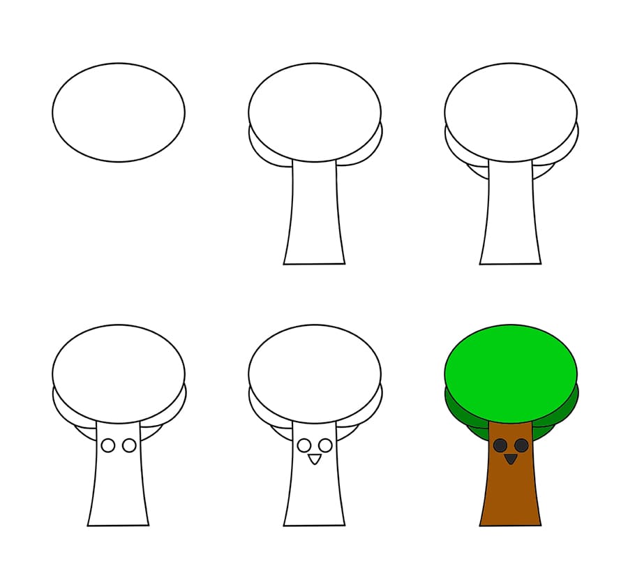 Easy Mr Tree Drawing Ideas