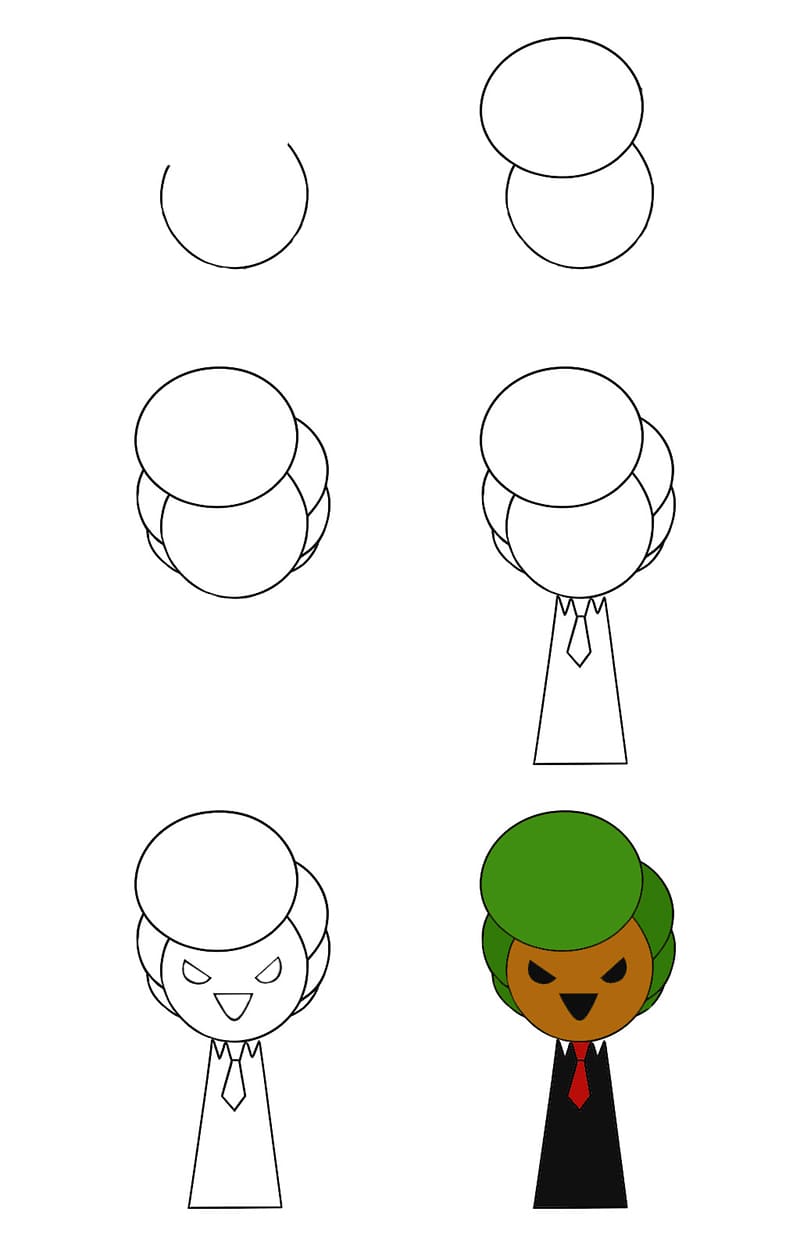 Evil Mr Tree Drawing Ideas