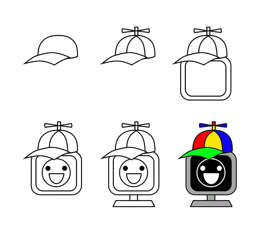 Friendly Mr Fun Computer Drawing Ideas