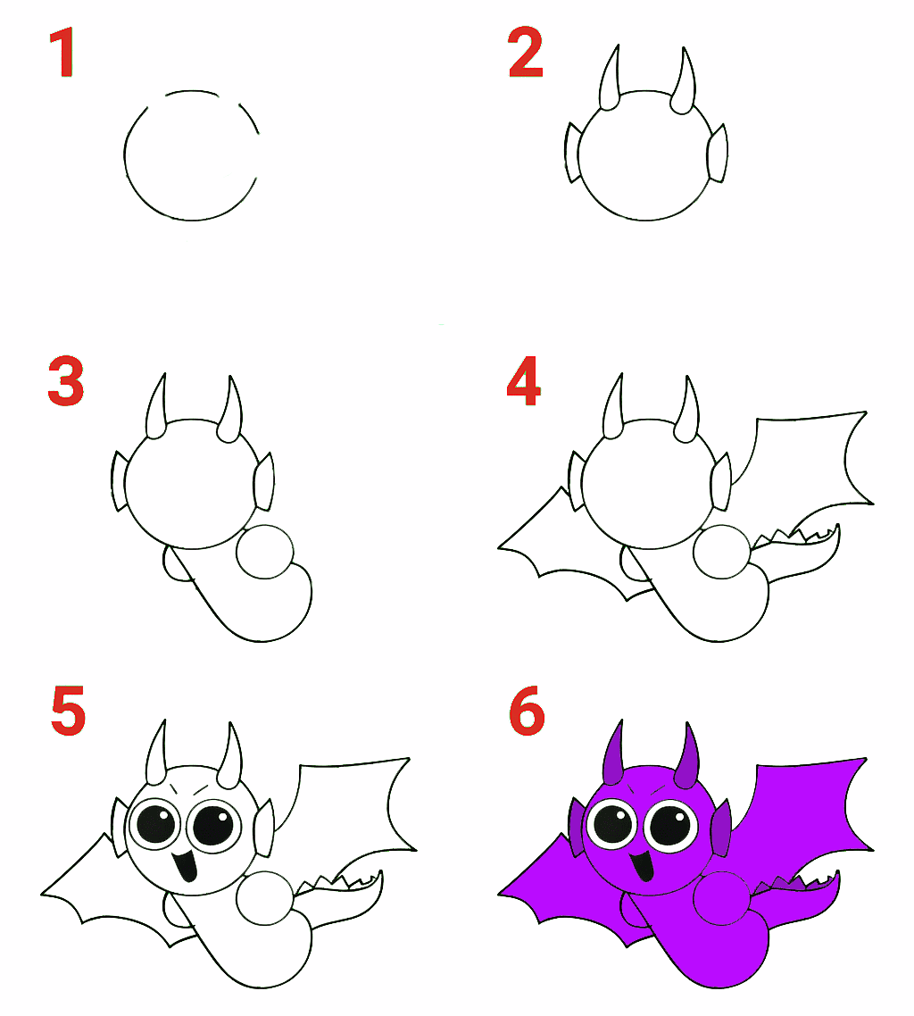 Funny Durple Drawing Ideas